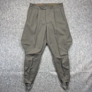 Vintage East German Breecehes Riding Trouser Pants Jodhpur 32x27 Green NVA 52-0